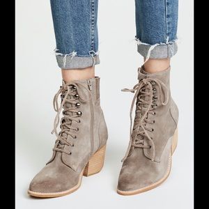 Jeffrey Campbell suede lace up boots